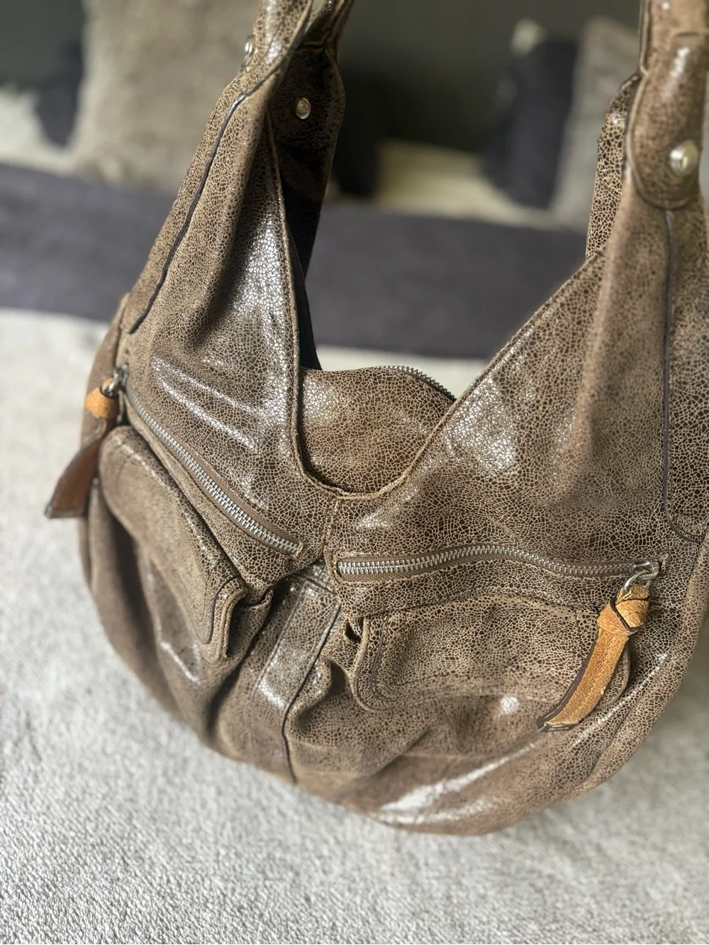 B. Makowsky leather hobo bag